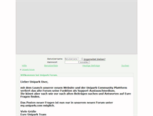 Tablet Screenshot of forum.unipark.info